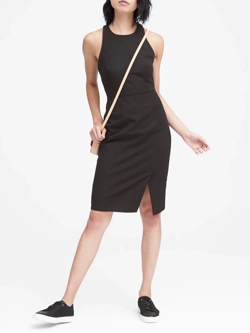 Banana Republic Cocktail Black Dress Sleeveless Size 10